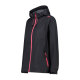 CMP W JACKET FIX HOOD ANTHRACITE GLOSS 2024