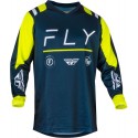 FLY RACING MAILLOT F-16 NAVY/JAUNE FLUO/BLANC