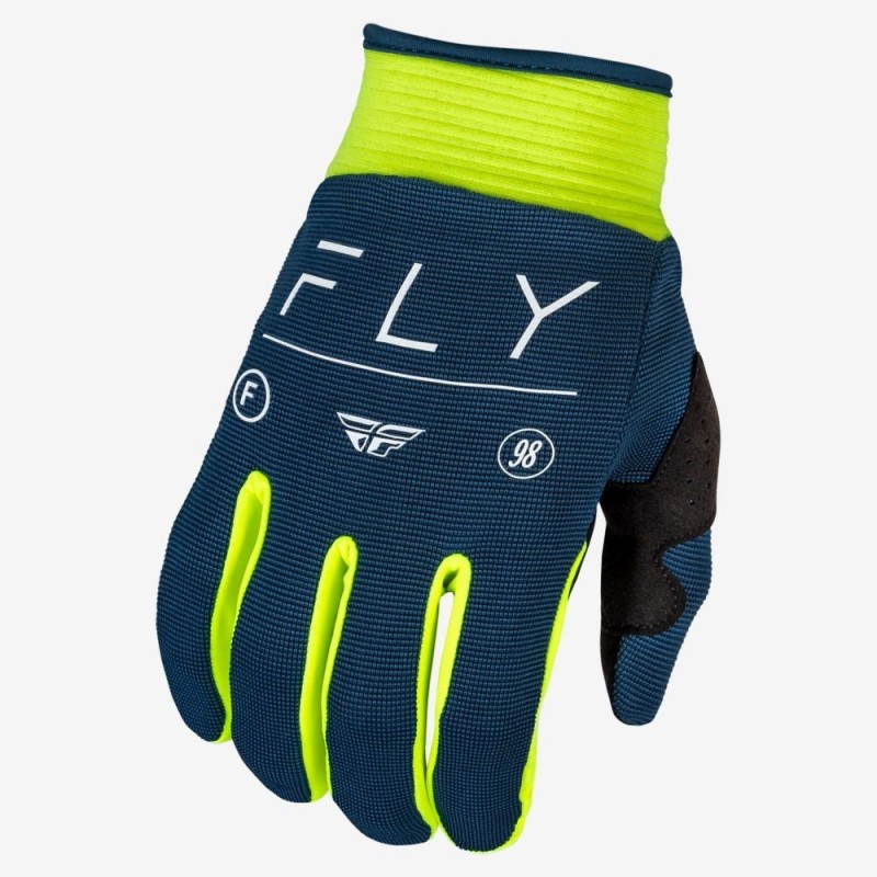 FLY RACING GANTS F-16 NAVY/JAUNE FLUO/BLANC 2024