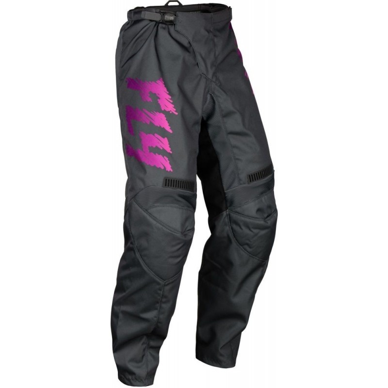 FLY RACING PANTALON F-16 JR GRIS/CHARCOAL/ROSE ENFANT 2024